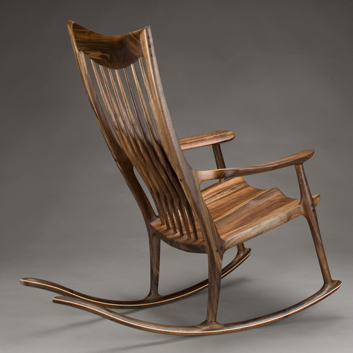 Classic Maloof Style Rocking Chair By Scott Morrison Fine Woodworker