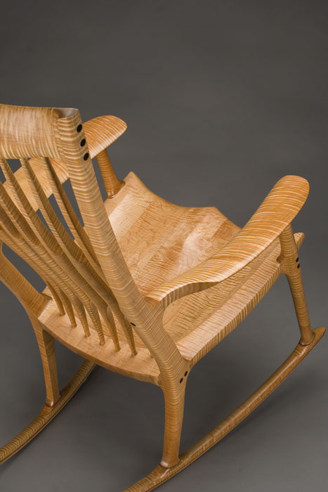 Classic Maloof Style Rocking Chair by Scott Morrison Fine Woodworker